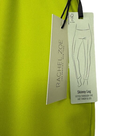 NEW Rachel Zoe High-Rise Slim Leg Pants Plus Size 16 Green Pull On Career NWT - Picture 5 of 8